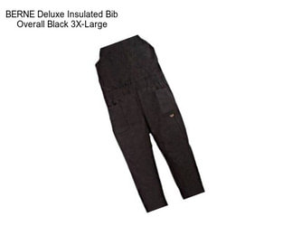 BERNE Deluxe Insulated Bib Overall Black 3X-Large