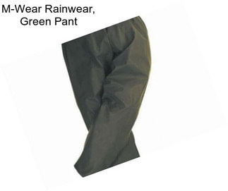 M-Wear Rainwear, Green Pant