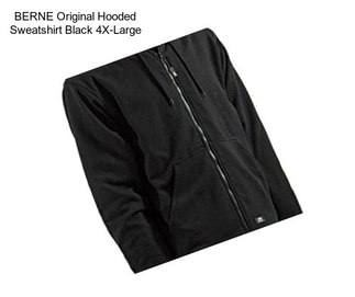 BERNE Original Hooded Sweatshirt Black 4X-Large