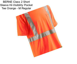 BERNE Class 2 Short Sleeve Hi-Visibility Pocket Tee Orange - M Regular