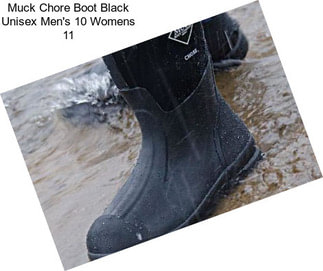 Muck Chore Boot Black Unisex Men\'s 10 Womens 11