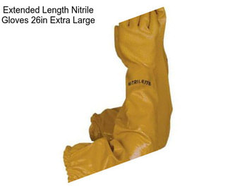 Extended Length Nitrile Gloves 26in Extra Large