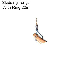 Skidding Tongs With Ring 20in