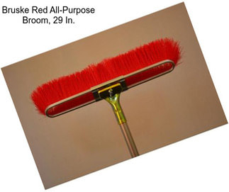 Bruske Red All-Purpose Broom, 29 In.