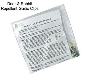 Deer & Rabbit Repellent Garlic Clips