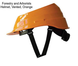 Forestry and Arborists Helmet, Vented, Orange