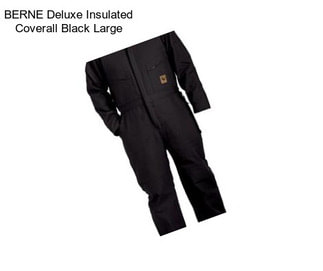 BERNE Deluxe Insulated Coverall Black Large