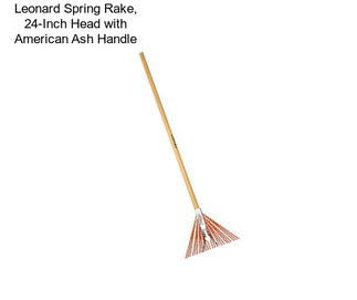 Leonard Spring Rake, 24-Inch Head with American Ash Handle