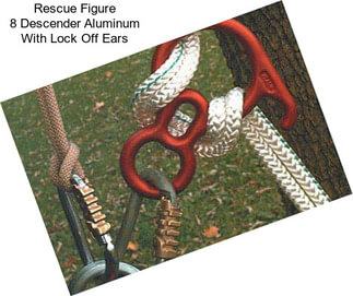 Rescue Figure 8 Descender Aluminum With Lock Off Ears