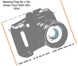 Marking Flag 4in x 5in Green Vinyl With 30in Wire