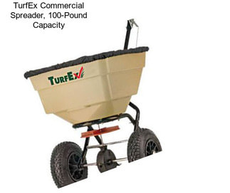 TurfEx Commercial Spreader, 100-Pound Capacity