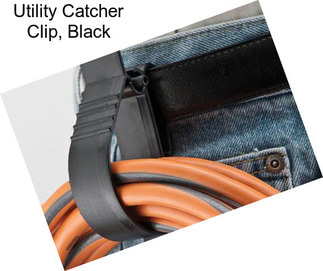 Utility Catcher Clip, Black