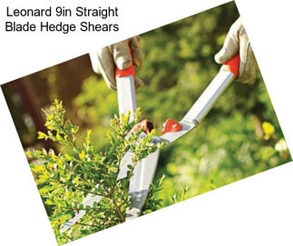 Leonard 9in Straight Blade Hedge Shears