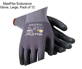 MaxiFlex Endurance Glove, Large, Pack of 12