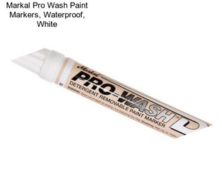 Markal Pro Wash Paint Markers, Waterproof, White