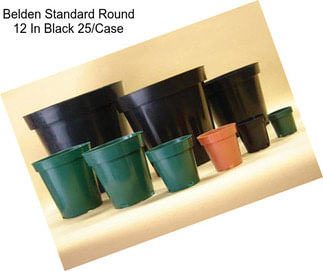 Belden Standard Round 12 In Black 25/Case