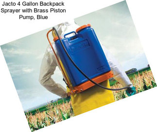 Jacto 4 Gallon Backpack Sprayer with Brass Piston Pump, Blue