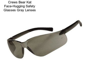 Crews Bear Kat Face-Hugging Safety Glasses Gray Lenses