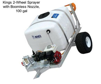 Kings 2-Wheel Sprayer with Boomless Nozzle, 100 gal