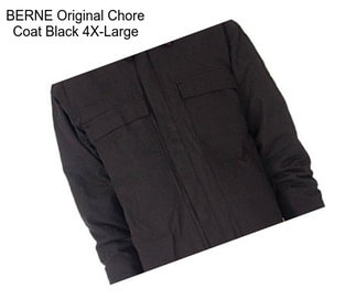 BERNE Original Chore Coat Black 4X-Large