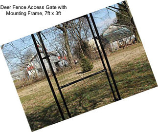 Deer Fence Access Gate with Mounting Frame, 7ft x 3ft