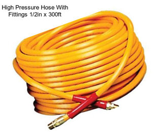 High Pressure Hose With Fittings 1/2in x 300ft