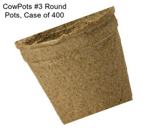 CowPots #3 Round Pots, Case of 400