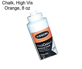 Chalk, High Vis Orange, 8 oz