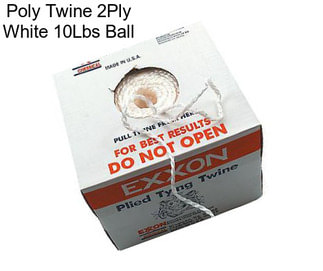 Poly Twine 2Ply White 10Lbs Ball