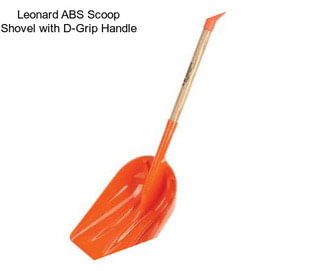 Leonard ABS Scoop Shovel with D-Grip Handle