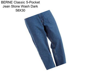 BERNE Classic 5-Pocket Jean Stone Wash Dark 58X30