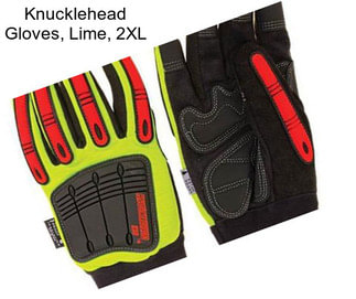 Knucklehead Gloves, Lime, 2XL