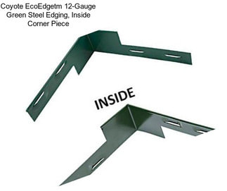 Coyote EcoEdgetm 12-Gauge Green Steel Edging, Inside Corner Piece