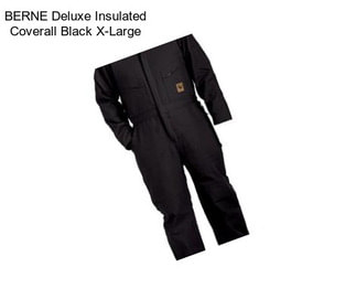 BERNE Deluxe Insulated Coverall Black X-Large