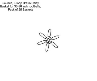 54-inch, 6-loop Braun Daisy Basket for 30-36 inch rootballs, Pack of 25 Baskets