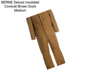 BERNE Deluxe Insulated Coverall Brown Duck Medium