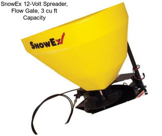 SnowEx 12-Volt Spreader, Flow Gate, 3 cu ft Capacity