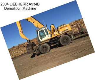 2004 LIEBHERR A934B Demolition Machine