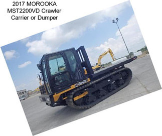 2017 MOROOKA MST2200VD Crawler Carrier or Dumper