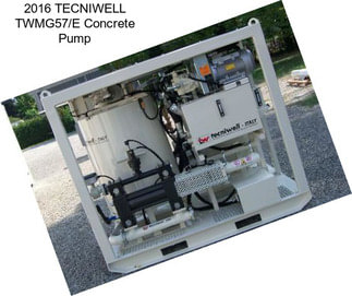 2016 TECNIWELL TWMG57/E Concrete Pump