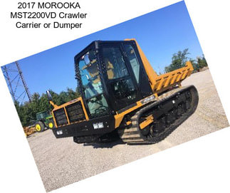 2017 MOROOKA MST2200VD Crawler Carrier or Dumper