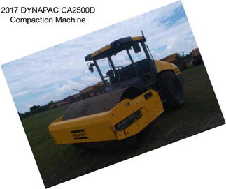 2017 DYNAPAC CA2500D Compaction Machine