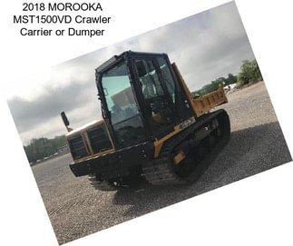 2018 MOROOKA MST1500VD Crawler Carrier or Dumper