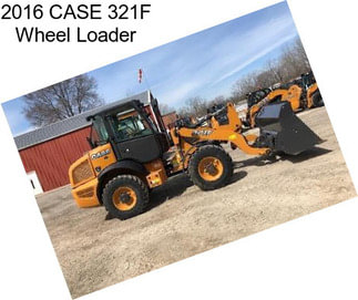 2016 CASE 321F Wheel Loader