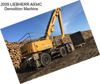 2009 LIEBHERR A934C Demolition Machine