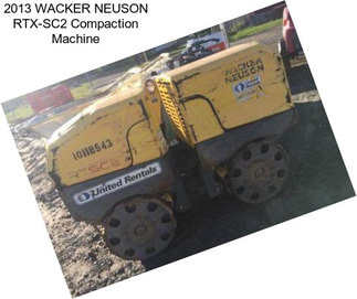 2013 WACKER NEUSON RTX-SC2 Compaction Machine