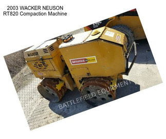 2003 WACKER NEUSON RT820 Compaction Machine