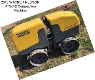 2013 WACKER NEUSON RTSC-2 Compaction Machine