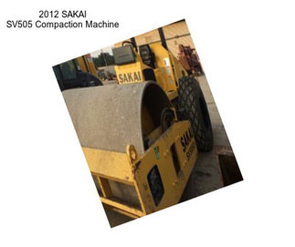 2012 SAKAI SV505 Compaction Machine