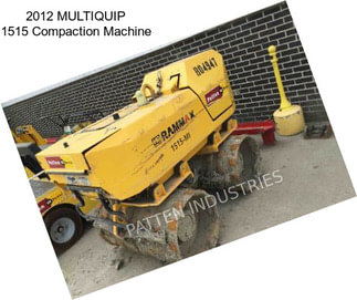 2012 MULTIQUIP 1515 Compaction Machine